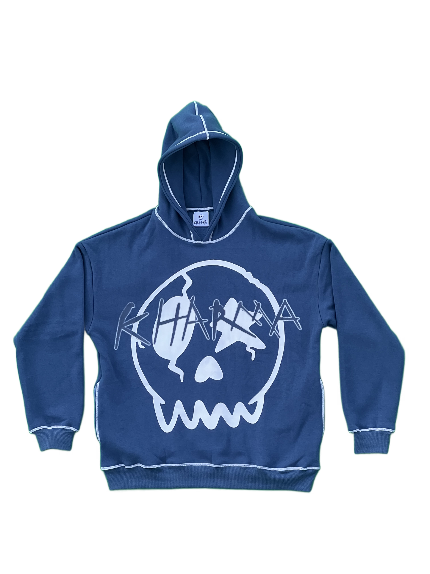 Blu-Fur Skullie Hoodie