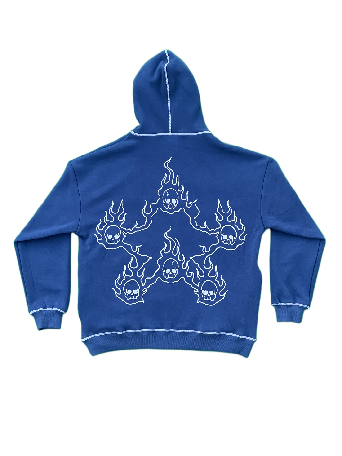 Blu-Fur Skullie Hoodie